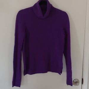 EUC Purple Cashmere Turtleneck